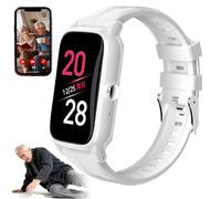 Montres Connectées Pour Seniors, Détection Des Chutes, Localisation GPS, Appel D'urgence SOS, Appels Vidéo HD, Pour Les Personnes Atteintes De La Maladie D'alzheimer, De Démence Ou D'autisme White