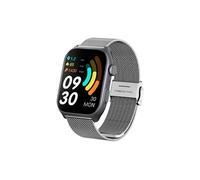 Montres de sport connectées SZSMART GTS7 2 pouces Bluetooth avec chargement magnétique pour Android et iOS - Argent milanais