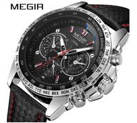 Montres de sport Megir pour hommes, de marque supérieure, originales, à quartz, de luxe, tendance, décontractées avec bracelet en