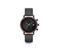 Montres en bois BeWooden Karl Brown avec bracelet noir