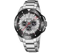 Festina Montre Homme F20641/1 Chrono Bike – Quartz, Acier inox 316L argenté, 10 ATM