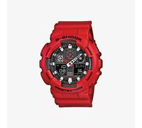 Casio Montre Homme G-Shock Classic GA-100B-4AER Analogique-Digital Quartz Bracelet plastique Rouge