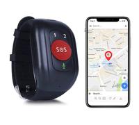 Montres Gps 4g Sos Traceur Pour Sénior Suivi Santé Et Sécurité Rouge Yonis