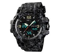 Montres Hommes de marque de Luxe Gris Noir Sport LED Numérique Analogique étanche Superbe