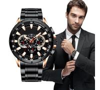 Montres imperméables pour hommes, Business Smart Watch pour hommes - Chronographes Chronographe pour hommes | Groupe mécanique classique, accessoires de vêtements d'affaires élégants pour les travaill