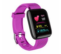 Montres Intelligentes De Sport Pour Hommes Et Femmes,Montre-Bracelet Numérique Étanche,Moniteur De Pression Artérielle Et De Fréquence Cardiaque,Suivi De La Condition Physique - Type Purple 116plus