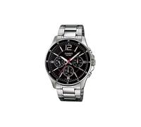 Casio Montre MTP-1374D-1 Homme Analogique Quartz Bracelet acier inoxydable Argent/Noir