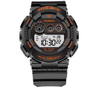 Montres pour Enfants Garçons Filles Sports Numérique Analogique Étanche LED Lumière Orange Noir Bleu Poignet Montres Adolescent Junior en Caoutchouc Silicone Fonctions Multiples Regarder