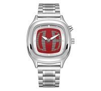 Montres pour hommes, confortable et décontracté pour hommes, montre à quartz de luxe pour hommes, design ergonomique papa mari petit ami accessoires pour anniversaire, voyage, travail, rouge, au-delà