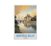 Montreuil Bellay, France,Bricolage 1000 Pièces Jigsaw Puzzles Éducatif Intellectuel Jouet De Décompression Amusant Jeu De Famille pour Enfants(50x70cm)-FZ51