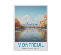 Montreuil Seine-Saint-Denis，Puzzle 1000 Pièces, Convient pour Adultes Et Enfants Puzzle À Partir De 8 Ans ， Jeu D'adresse pour La Famille（50x70cm）-GM63