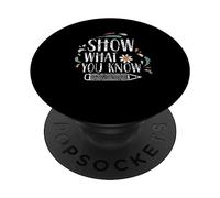 Montrez Ce Que Vous Savez Journée De Test Enseignant Score PopSockets PopGrip Adhésif