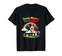 Montrez Mares The Rainbow Unicorn Wrangler Design T-Shirt