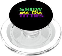 Montrez-Moi Les Seins Funny Mardi Gras Meme Fat Tuesday PopSockets PopGrip pour MagSafe