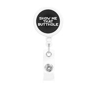 Montrez-moi que le trou du cul porte-Badge rétractable bobine Clip porte-carte d'identité pour infirmière étudiant employé de bureau