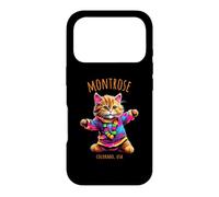Montrose Colorado USA Motif Amusant et Mignon de Chat Dansant coloré Coque pour iPhone 17 Pro