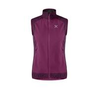 MONTURA Premium Wind Vest Woman Longue, Baton Rouge/Bordeaux, Medium Femmes