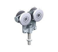 Monture à 4 galets acier montés sur billes pour vantail 80 kilogrammes mantion 2235 G