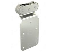 Monture avec galet delrin fixation sur plateau pour rail 5040 capacité 150kg - - 0251D