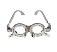 Monture de lentille d'essai optique pour optométrie Opticien 52 mm Gris