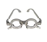 Monture de lentille d'essai optique pour optométrie Opticien 56 mm Gris