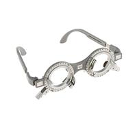 Monture de lentille d'essai optique pour optométrie Opticien 68 mm Gris