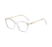 Monture de lunettes tendance ultra-légère TR90 pour femmes, lunettes anti-lumière bleue personnalisées, monture transparente, C