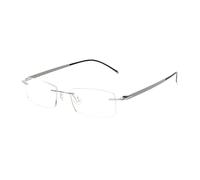 Monture de lunettes ultra-légère en titane pur, monture tendance sans monture pour hommes et femmes, argent, BH01