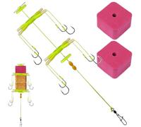 Monture De Pêche À La Carpe, Appâts Leurres Hameçons pour Carpe, Accessoires Porte-Leurres Attache de Montage Robuste pour Pêcheurs Passionnés