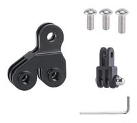 Monture Double Port pour DJI pour insta360 et Feu Arrière Monture | double montage, feu arriÃ¨re et pour camÃ©ra simultanÃ©s, idÃ©al cyclisme de nuit, sÃ©curitÃ© accrue