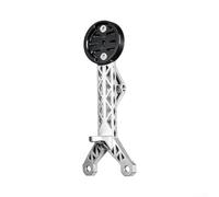 Monture Guidon Alliage Ti Ultra-Léger 22g Silver | Alliage pour titane TC4 aérospatial, résistant rouille, amortissement vibrations, finition mate argent