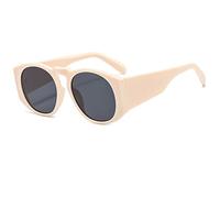Monture ronde hommes et femmes lunettes de soleil mode de rue décoration de vacances en plein air (couleur : B, taille : moyen) 2026, D, Taille unique