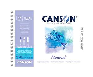 Montval Cahier spirale 32x41 cm 12 feuilles 270g/m²