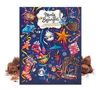 Monty Bojangles Calendrier de l'Avent végétalien au chocolat 2024 Truffes au chocolat (235 g), parfait pour les amateurs de chocolat avec de délicieuses truffes, magnifique calendrier de l'Avent de