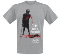 Monty Python Tis But A Scratch Homme T-Shirt Manches Courtes Gris L
