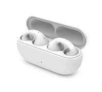 MONTY SOUL - Écouteurs Bluetooth Open Ear sans fil, écouteurs ergonomiques à clip avec étui de charge, audio stéréo HD, contrôle tactile, pour sport, travail et smartphone iOS Android (Q7 Air - blanc)