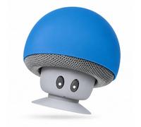 MONTY SOUL - Mini enceinte Bluetooth portable en forme de champignon - Enceinte sans fil compacte pour la maison et les voyages - Bluetooth 5.3 portable avec lumières RVB (champignon 3 W) (bleu)