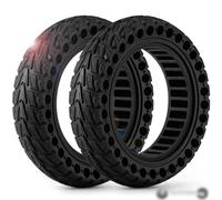 Monuary 2PCS Pneu 60/70-6.5 Trottinette Electrique, Roues Increvable Trottinette Electrique 10x2.5, 10x2.5 Pneu Plein Sans Chambre à Air Compatible avec Ninebot G30/G30D/G30LP/G30D/Max G30/G30 2