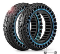 Monuary 2PCS Pneu 60/70-6.5 Trottinette Electrique, Roues Increvable Trottinette Electrique 10x2.5, 10x2.5 Pneu Plein Sans Chambre à Air Compatible avec Ninebot G30/G30D/G30LP/G30D/Max G30/G30 2