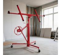 Monucep Lève-plaques pour cloison sèche 68 kg 132-325 cm Rouge