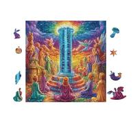 Monument dans la vallée Fleurie 100 Pieces Casse-tête Expert Confirmé en Voitureton Haute Densité Épais Très Difficile Anti-Stress Loisir Créatif Cadeau Fête des Pères Premium 28x28cm