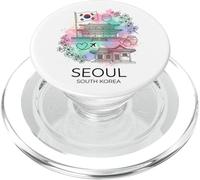 Monument de la Ville Aquarelle de Séoul en Corée du Sud PopSockets PopGrip pour MagSafe