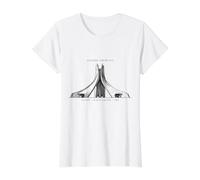 Monument des Martyrs Maqam Echahid Algerie T-Shirt Graphique avec Valeur, Femme, Blanc, M
