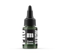 Monument Hobbies 020-Pro Acryl Camo Green Peinture acrylique pour modèles en plastique - Peinture miniature, bouchon anti-obstruction, livré avec agitateur en verre