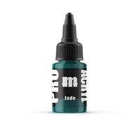 Monument Hobbies 021-Pro Peinture acrylique acrylique Jade pour modèles en plastique - Peinture miniature, capuchon anti-obstruction, livré avec agitateur en verre
