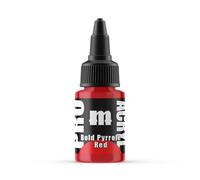 Monument Hobbies PRO Acryl Peinture acrylique non toxique pour figurines et jeux de guerre compatible avec les techniques de pinceau et d'aérographe Rouge pyrrole 22 ml