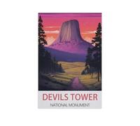 Monument National Devils Tower，1000 Pièces Puzzles - Jeux Éducatifs Jouets Joli Cadeau Assemblage Puzzles pour Adultes（75x50cm）-FU8