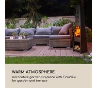 Monument Poêle à bois décoratif de jardin ou terrasse design moderne i