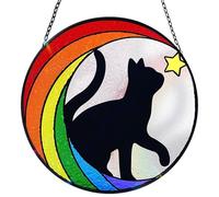 Monument pour chat, attrape- pour chiens et chats angéliques, ornements à suspendre, attrape- décoratif en acrylique, thème de condoléances pour animaux de compagnie, décoration à