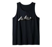 Monument Pyramide Noire Vaporwave Illuminati Dank Meme Goth Débardeur